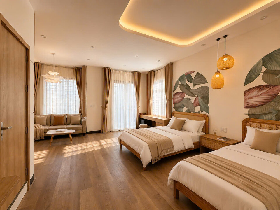 Không gian yên bình tại Hue Mơ Homestay